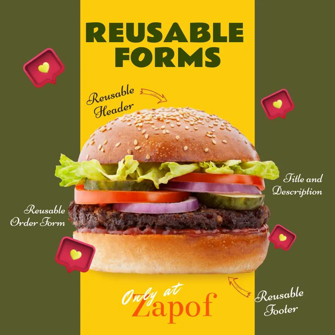 Zapof Forms reusable forms to reduce the spent on creating and editing forms.