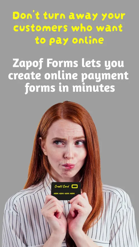 Zapof Forms lets you create online payment forms in minutes.